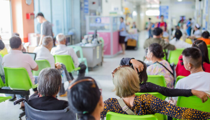 Blur,Image,Of,Patients,In,The,Hospital,Waiting,To,See